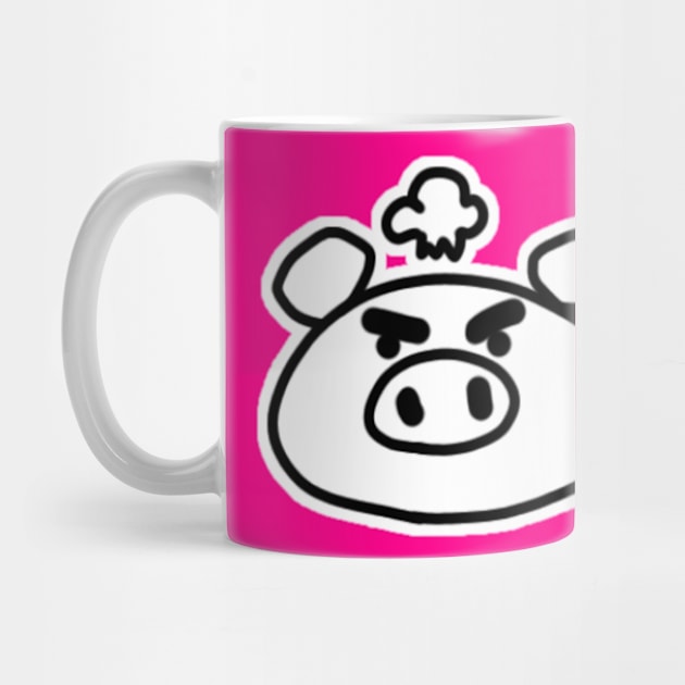 Angry Boo the kawaii pig. by anothercoffee